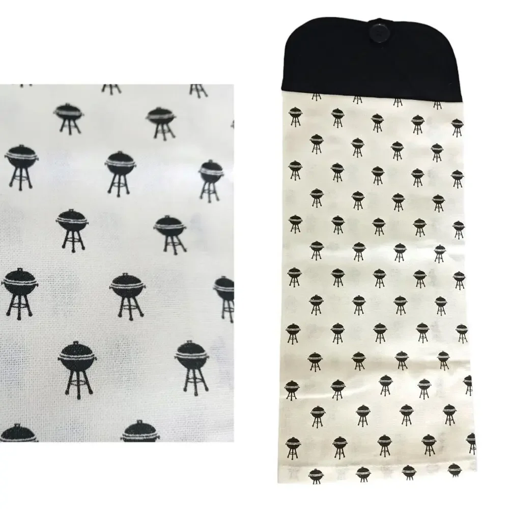 BBQ Themed Kitchen Hanging Hand Towels Outdoors Grill Dad Cooking